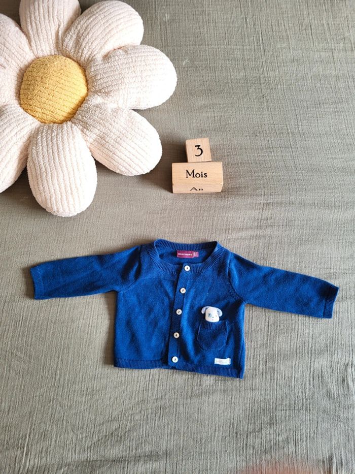 Gilet veste coton bébé mixte 3mois Sergent Major