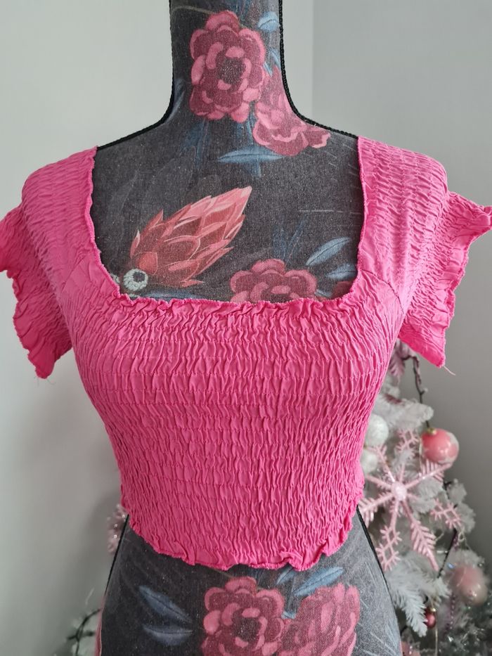 Très joli.haut rose - photo numéro 3