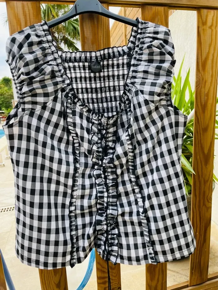 Blouse bustier Vichy Tadzo