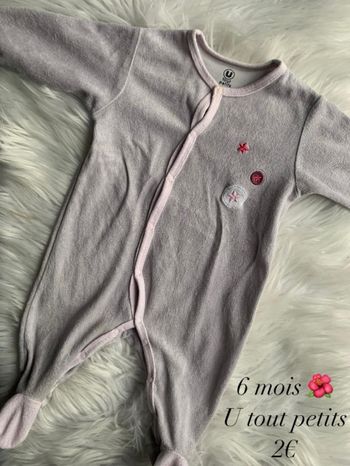 Pyjama 🌺 6 mois 🌺 U tout petits