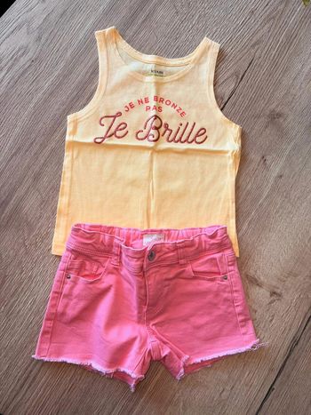 Ensemble été fille 4 ans neuf