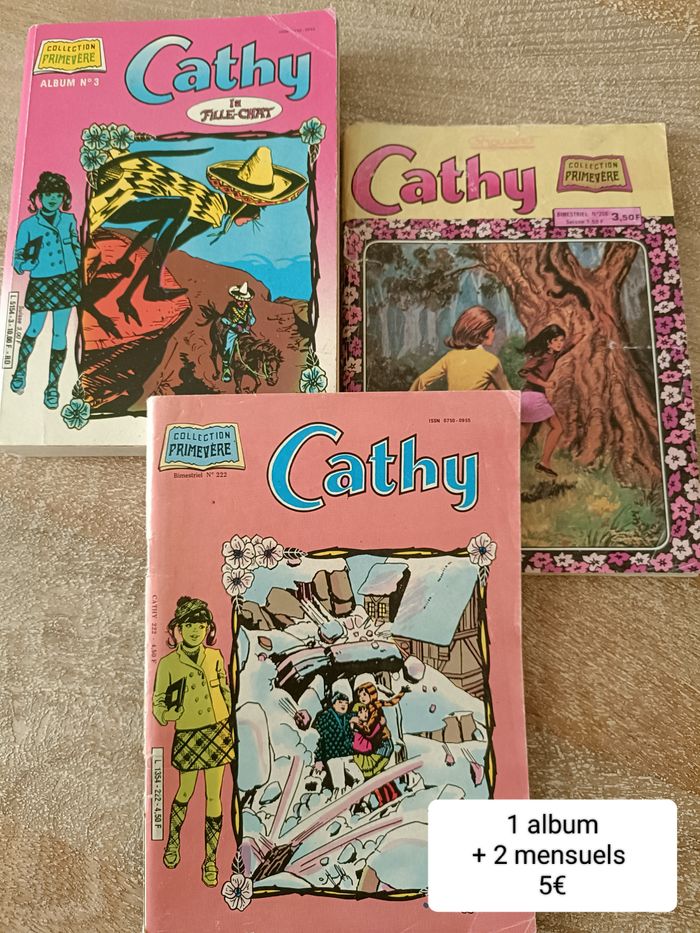 3 BD vintage Cathy Primevère années 80