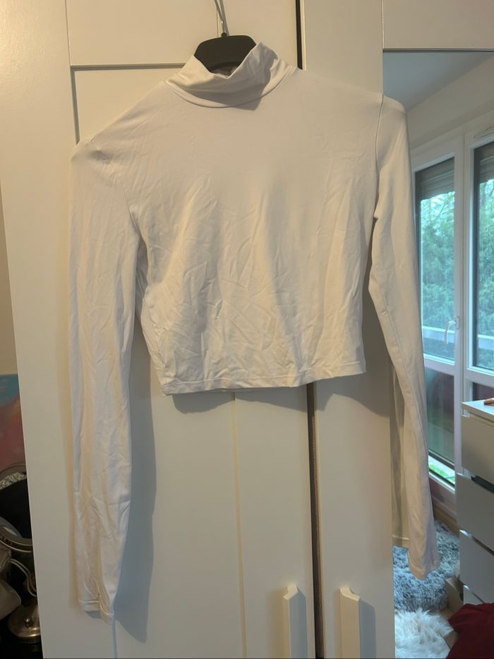Sous-pull blanc Bershka