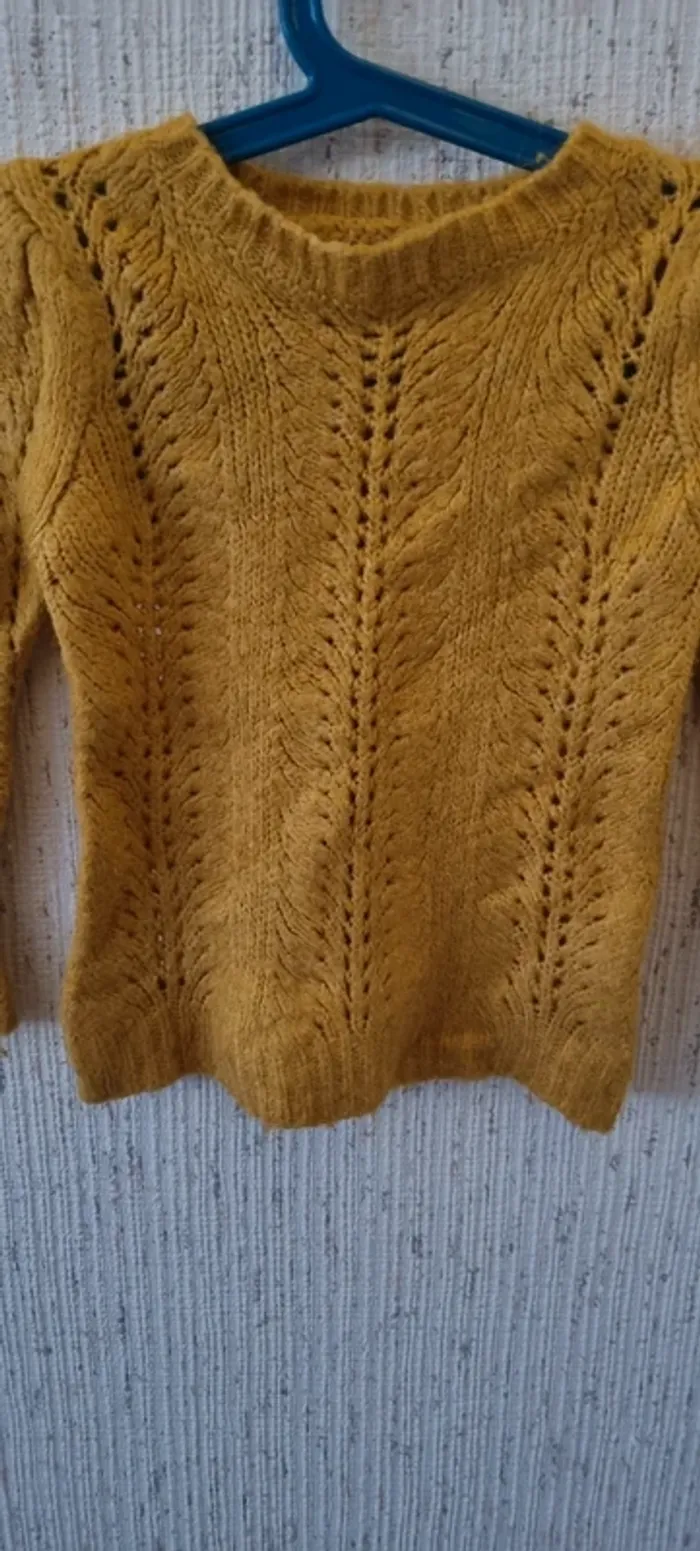 Pull chaud moutarde taille 4 ans kiabi - photo numéro 4