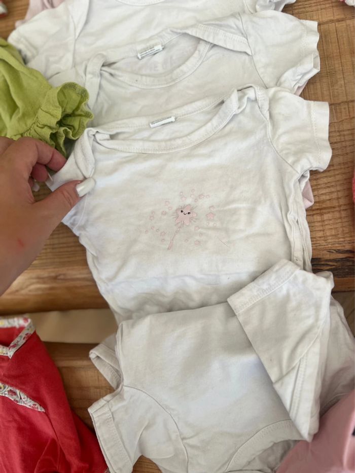 Lot vêtements 6 9 mois été fille robe barboteuses gilet sergent major pyjama Jacadi - photo numéro 8