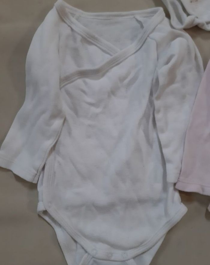 Lot de 3 bodies manches longues fille - étoiles- 9 mois - photo numéro 6
