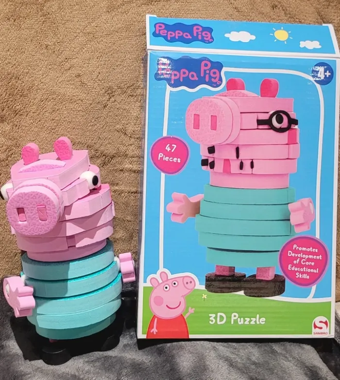 Lot puzzle peppa pig 3D et papillon - photo numéro 3