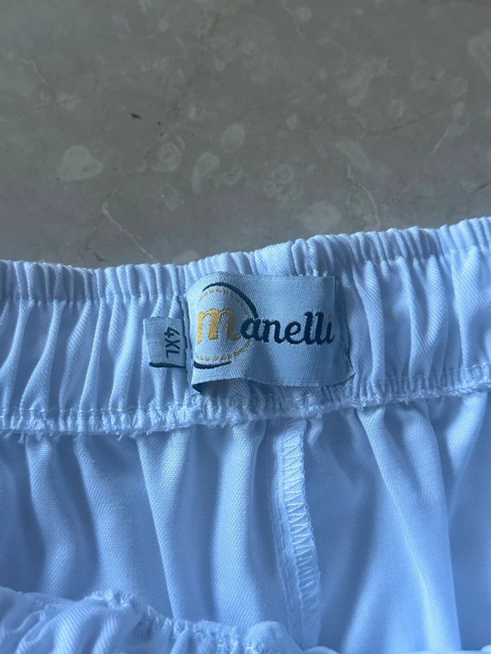 Manelli Pantalon blanc pour esthéticienne - photo numéro 3
