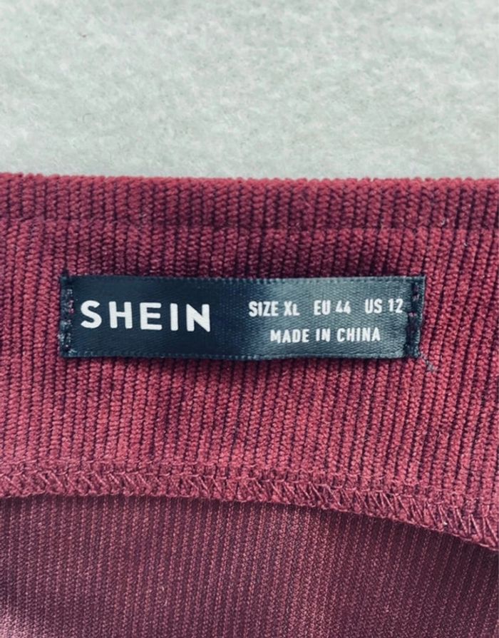 👍 Robe femme. Velours bordeaux. Neuve. Taille 42 XL. - photo numéro 6