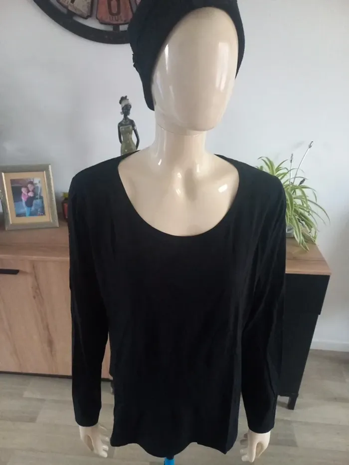 Tee-shirt noir femme XXXL