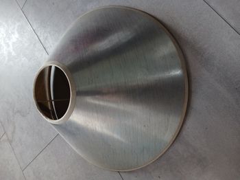 abat jour gris alu diam 35 cm Neuf (marque noire d'origine)