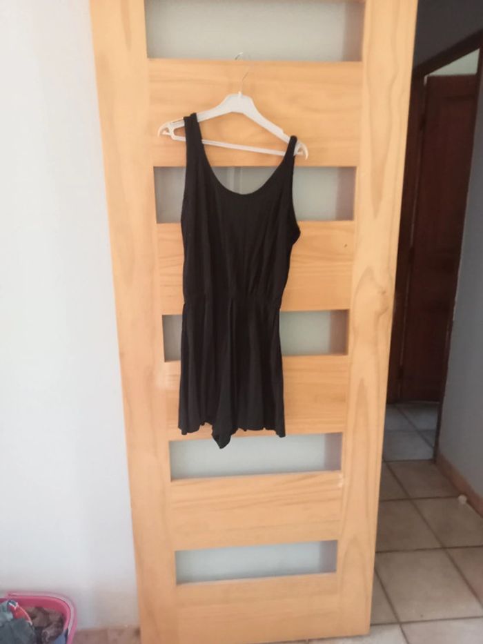 Combishort noir fluide