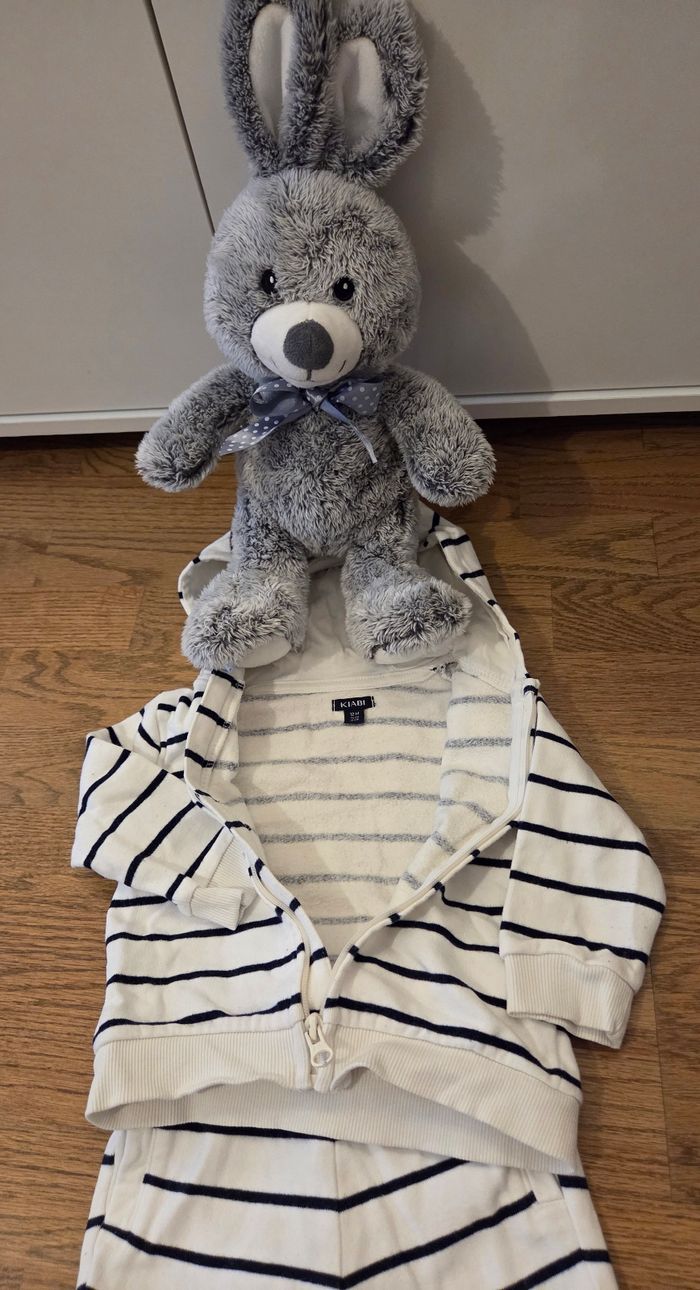 Ensemble chaud veste à capuche doublé kiabi 12 mois - photo numéro 4