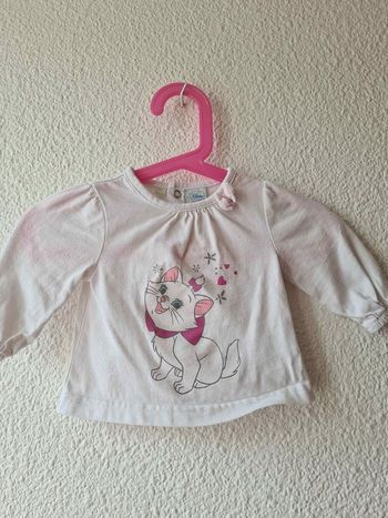 tee-shirt blanc marie aristochat Disney