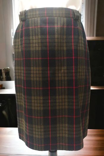 Magnifique jupe retro écossaise en laine