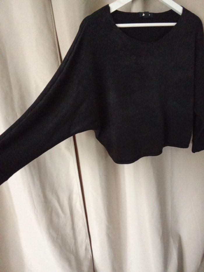 Pull noir manches chauve-souris Jennyfer taille S - photo numéro 2
