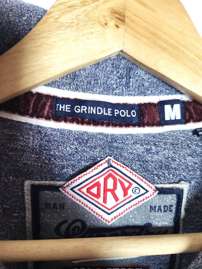 Polo Superdry The Grindle - Maille Piquée Coton - Taille M Gris - photo numéro 4