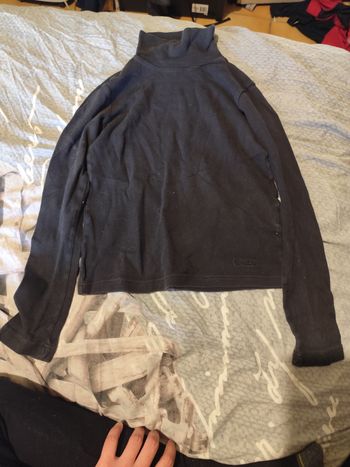 🖤 Sweat col roulé noir – 12 ans – basique essentiel 🖤