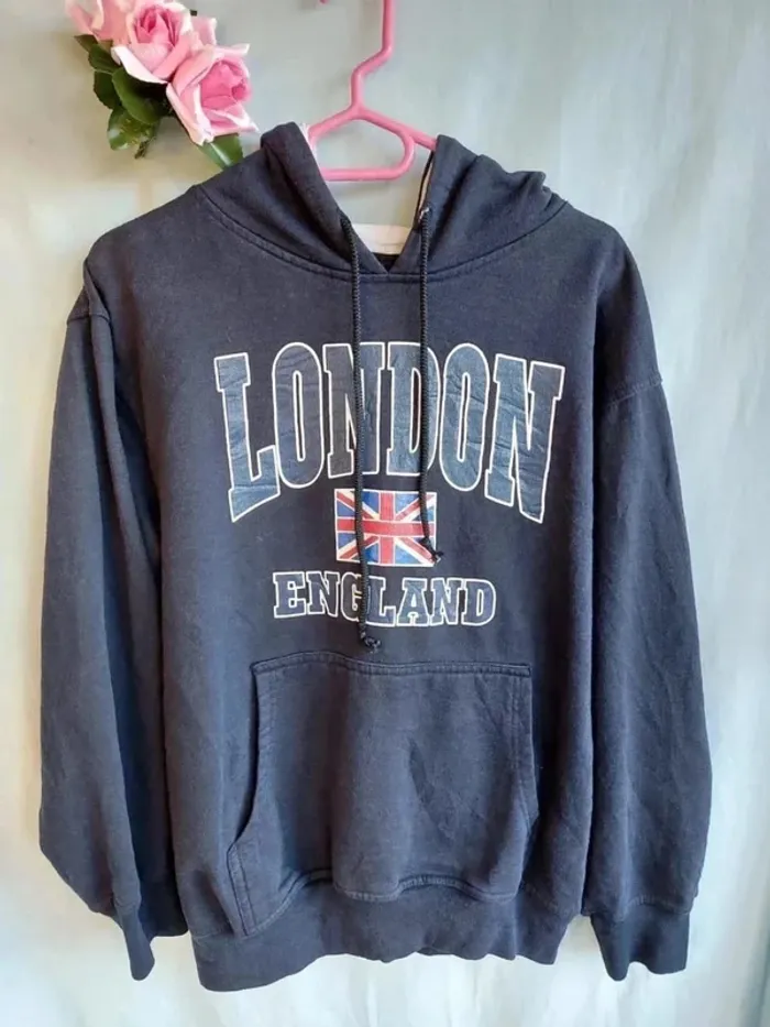 Sweat à capuche London mixte Taille M - photo numéro 2