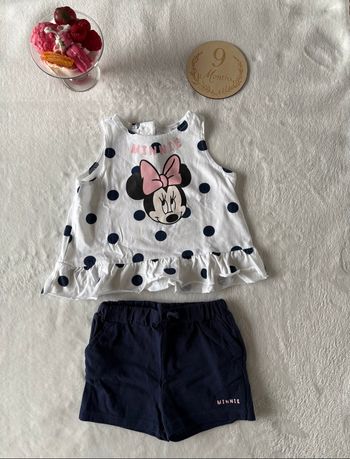 🎀 Ensemble bébé Minnie - 9 mois