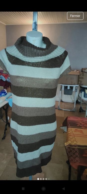 Très belle robe pull f76