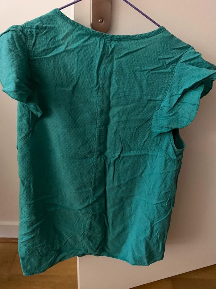Blouse verte cache-cache - photo numéro 5