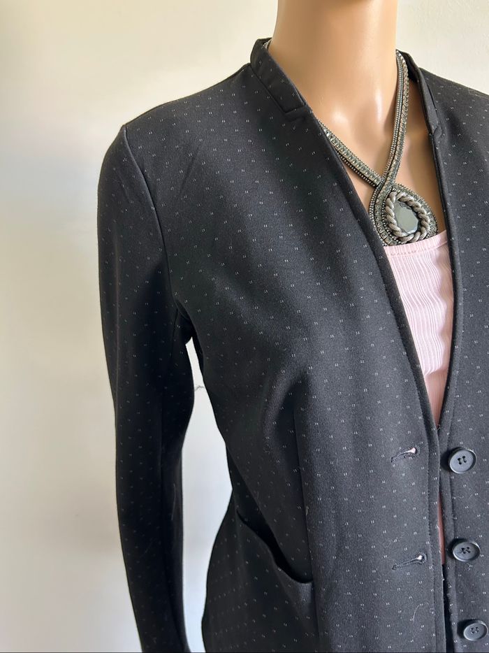 Blazer noir à pois Street One taille française 40 excellent état - photo numéro 4