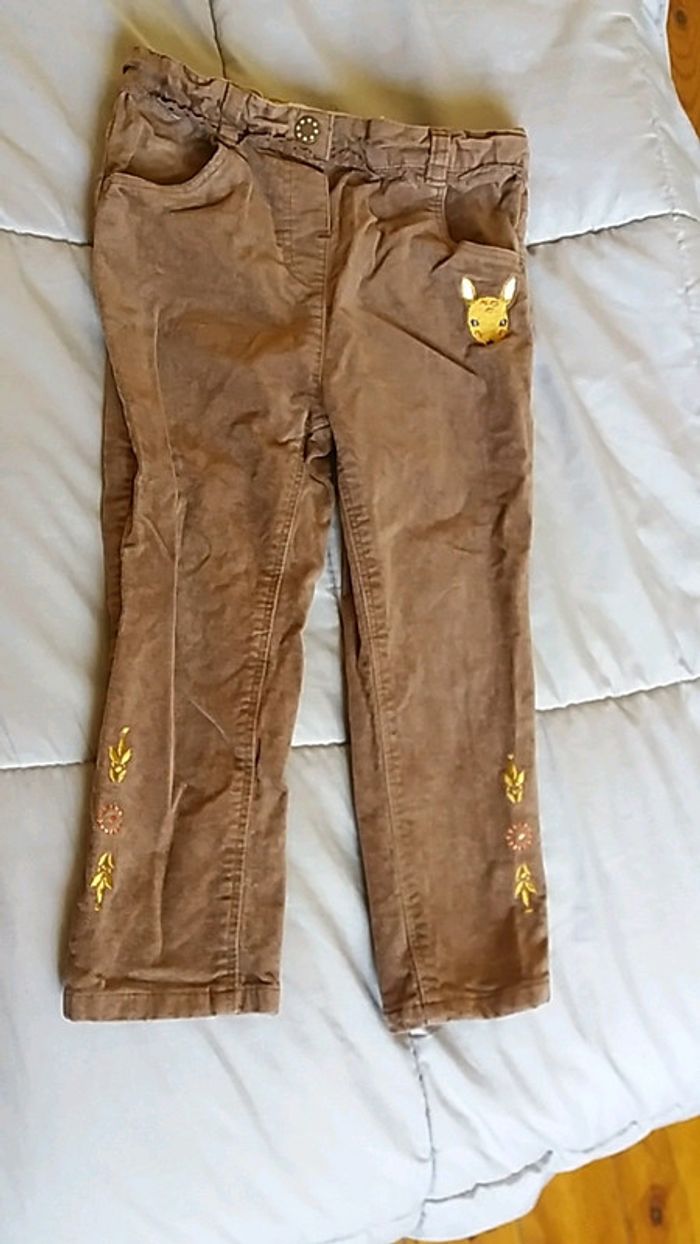 pantalon marron fille