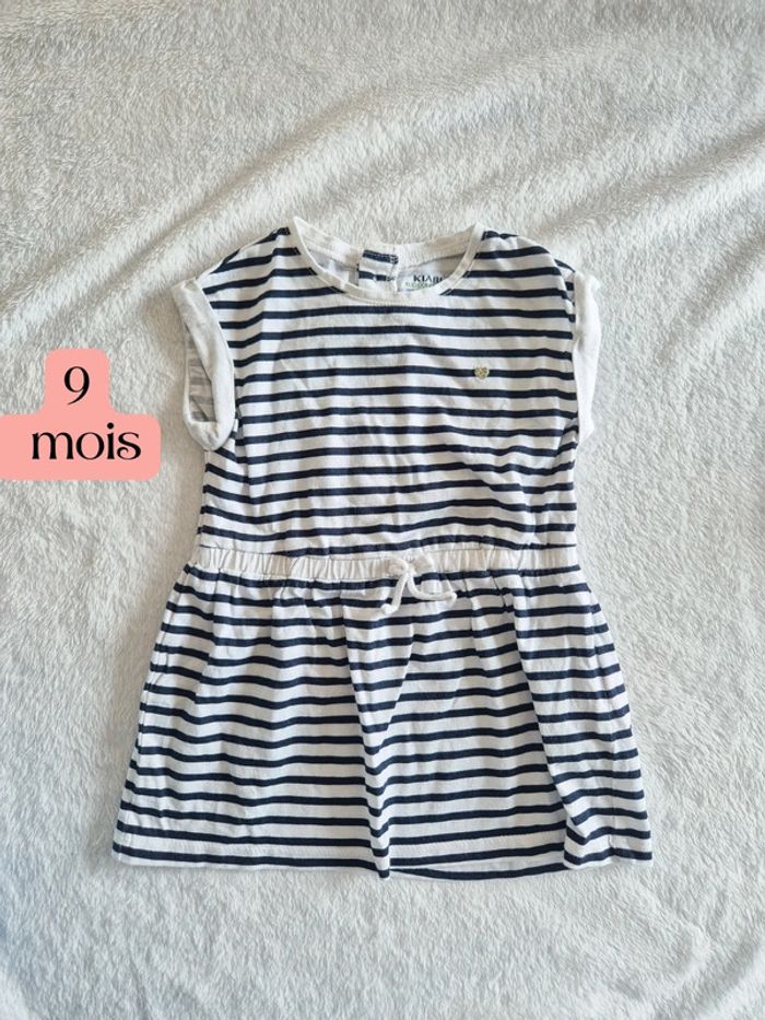 Robe marinière kiabi 9 mois