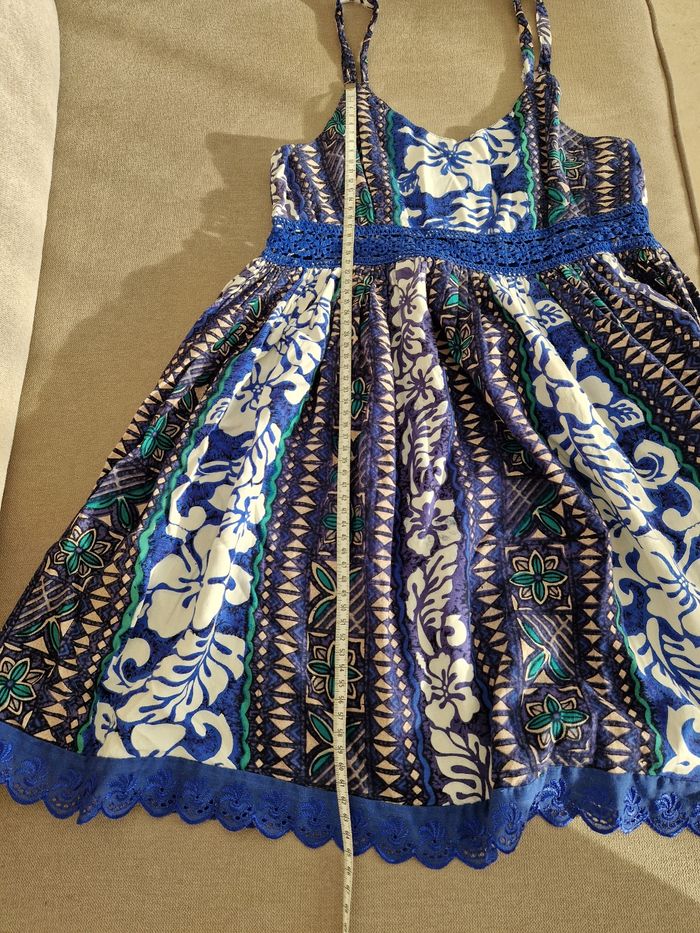 Robe bleu fleurie polynésienne - photo numéro 10