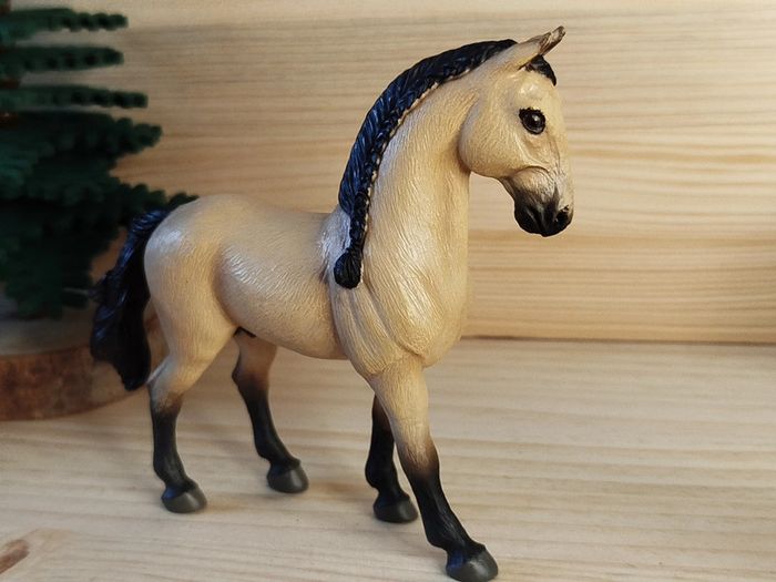 PAPO cheval beige et noir Figurine animal équidé - photo numéro 2