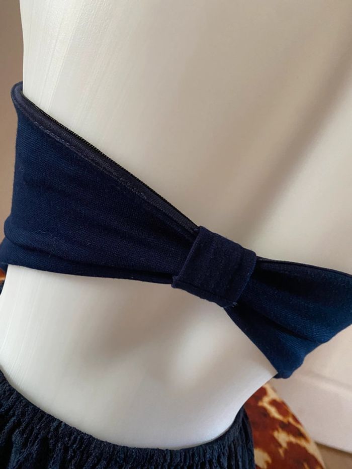 Robe bustier bleu marine dentelle - photo numéro 9