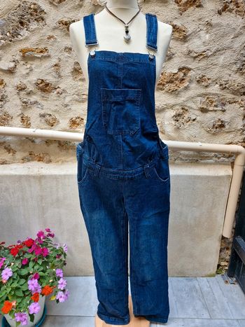 Salopette jeans maternité 42