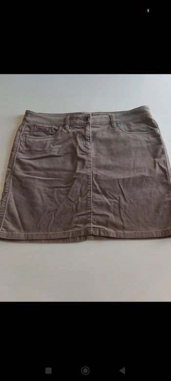 Jupe femme Esprit taille 42 coupe droite effet peau de pêche
