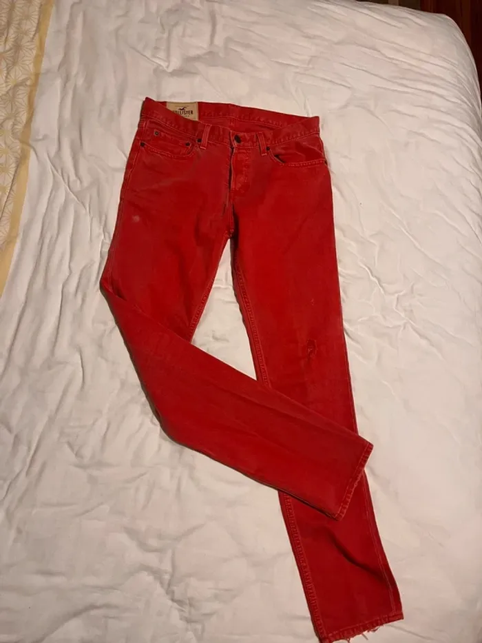 Jeans Hollister rouge