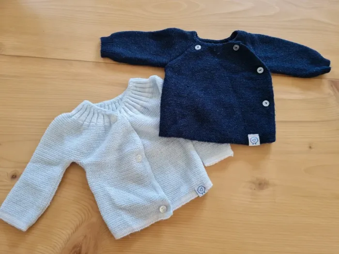 Brassière 1 mois bleu