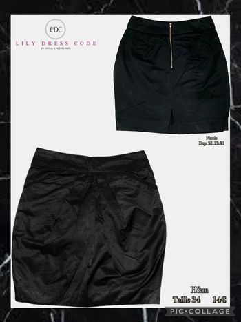 🖤 Jupe noire satinée H&M – Taille 34 SOLDÉ -90%🖤