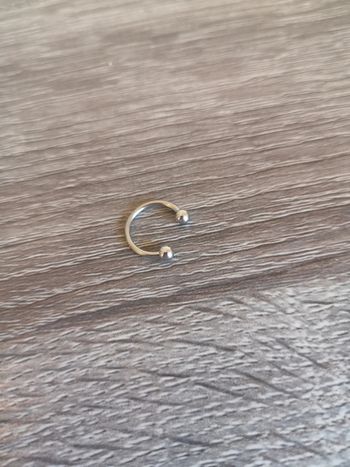 Piercing anneau demi lune en acier inoxydable