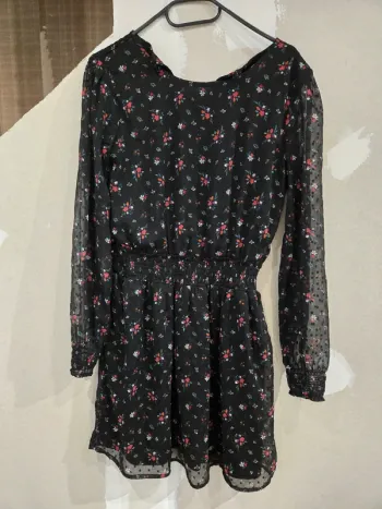 Robe courte manches longues Kiabi