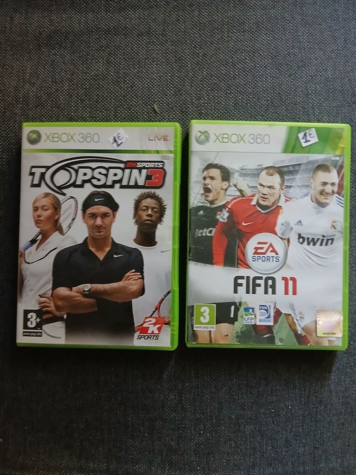 Lot de deux jeux de xbox 360