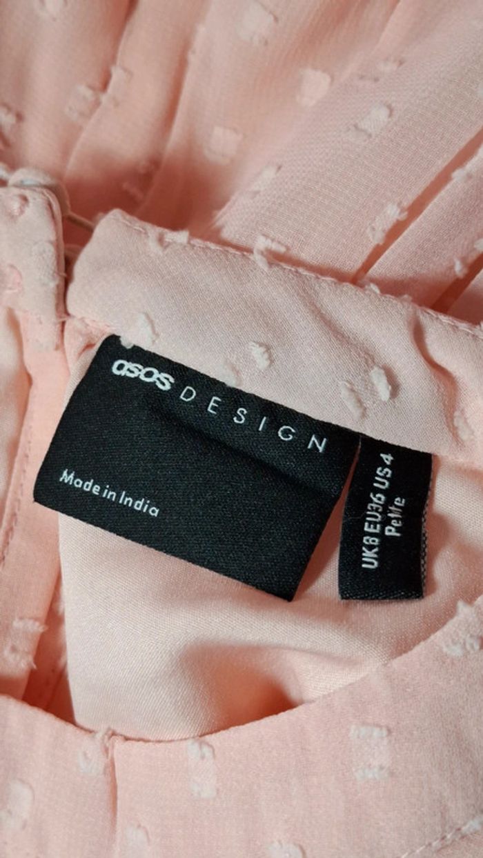Robe rose broderie fleurs dentelle - photo numéro 19