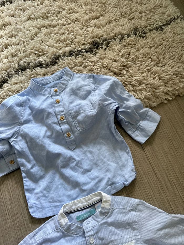 Lot2 chemises assez chic 9 mois garçon - photo numéro 5