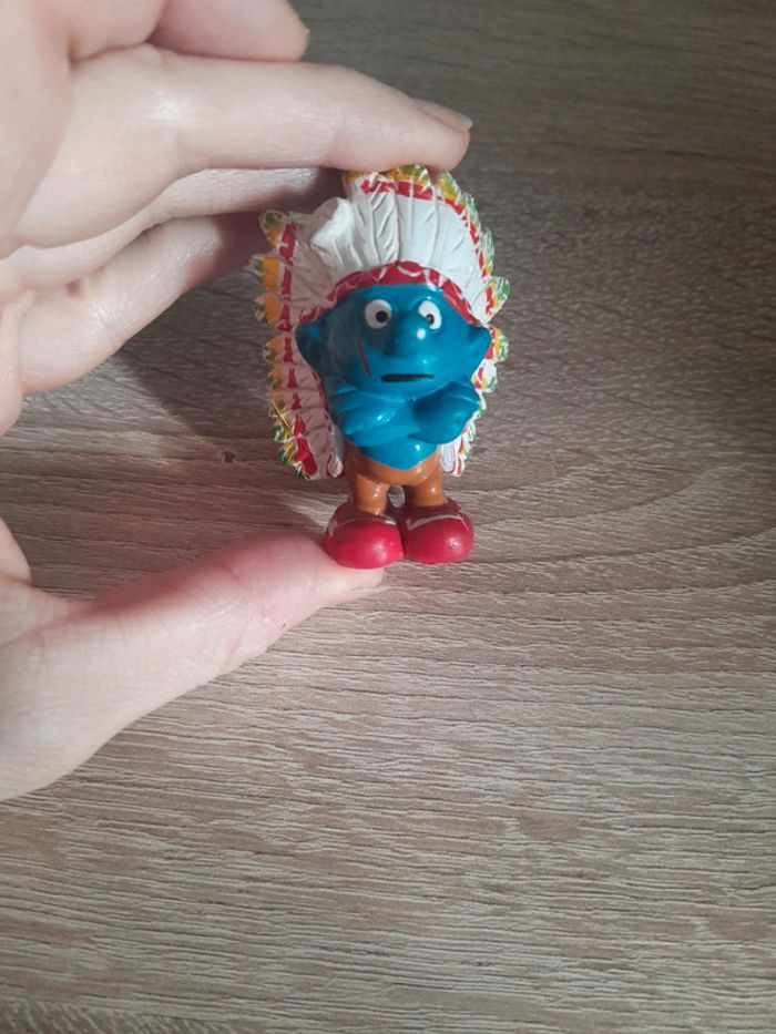 Sublime stroumpf ancien coté 1981 germany schleich