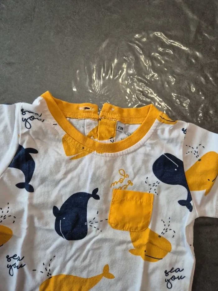 T-shirt baleine été - photo numéro 2