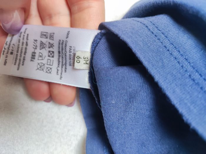 T-shirt bleu marine garçon - Taille 3 mois - Timberland - photo numéro 6