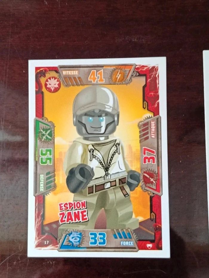Lot 4 cartes Ninjago Zane - photo numéro 5