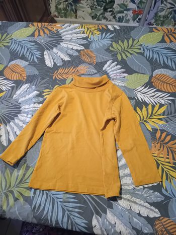 Sous-pull col roulé moutarde TAO