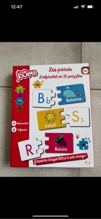L’alphabet les paires