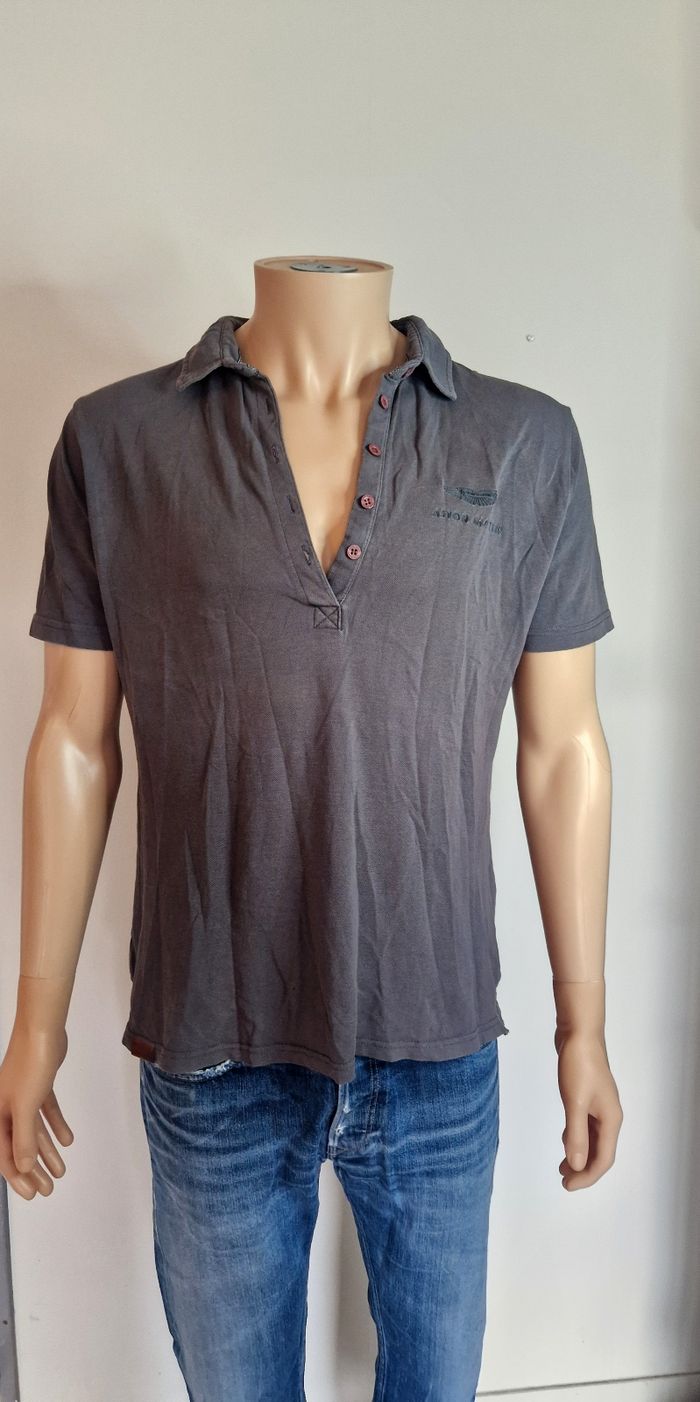 Aston Martin Polo Taille L Vintage Racing Style