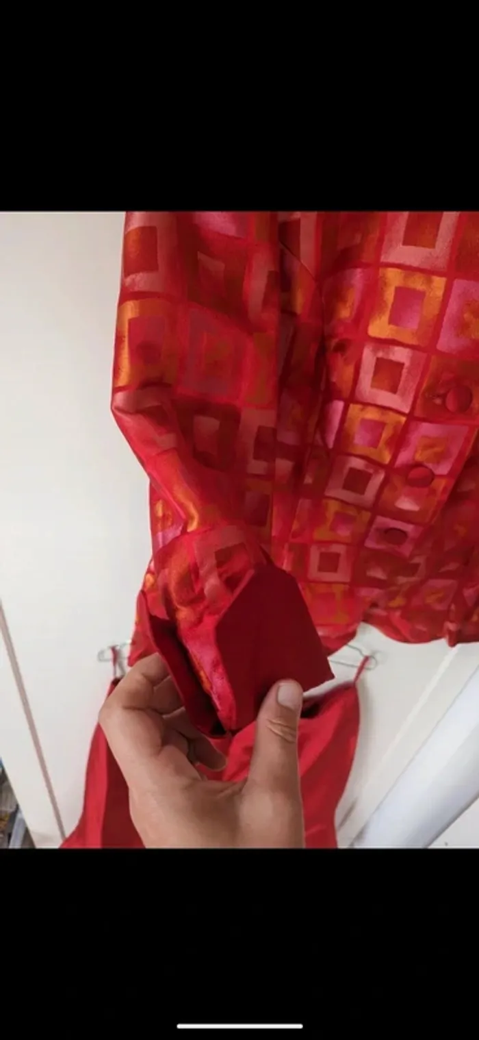 Tailleur blazer et jupe sirène rouge Clairmodel taille 44 - photo numéro 8